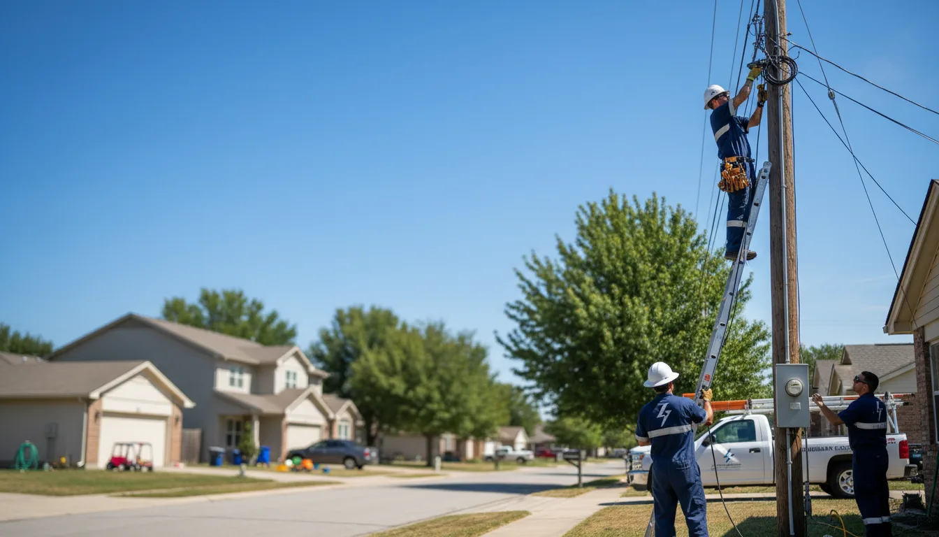 Residential electrician providing installation services in Mound City, MO